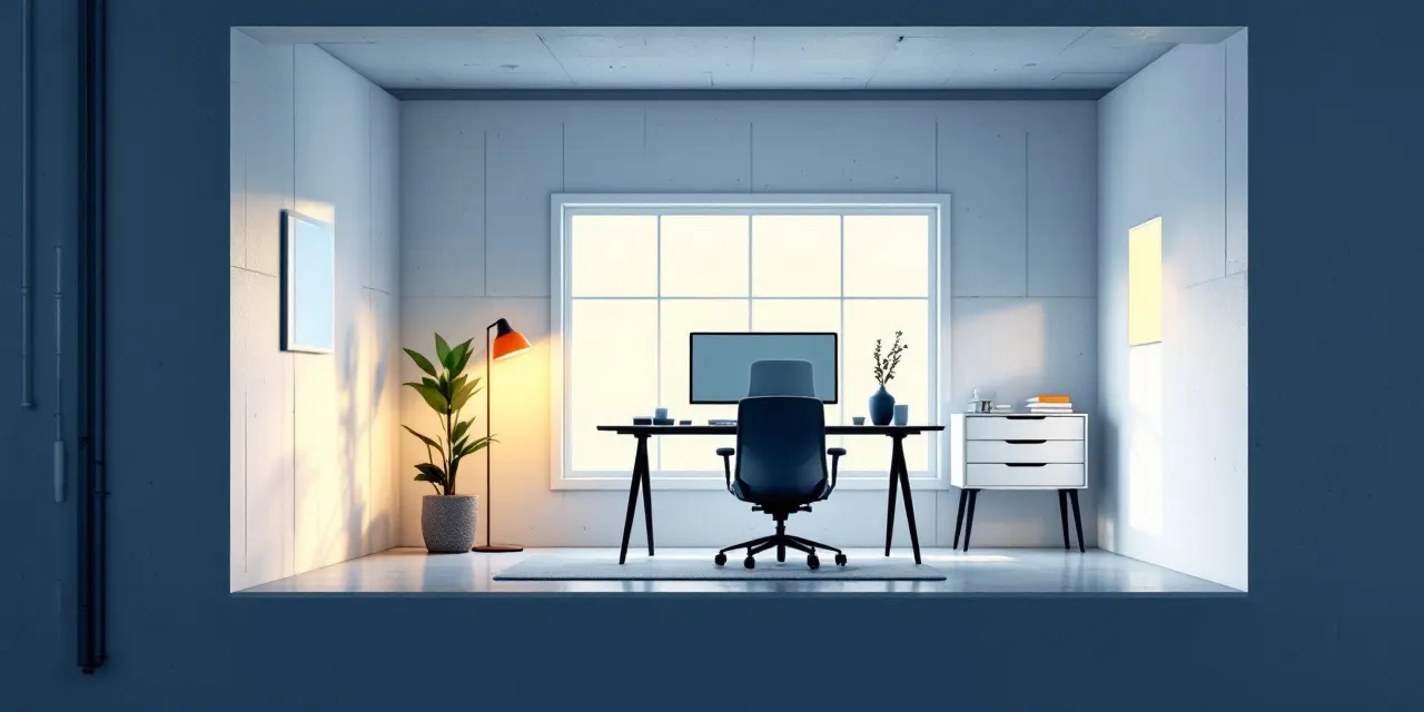 Basement Home Office Finishing in Salt Lake City
