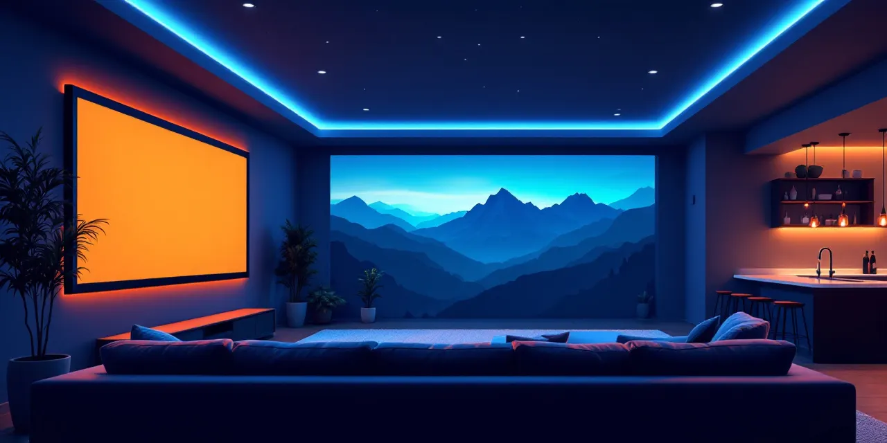 Basement Home Theater & Entertainment Spaces in Salt Lake City